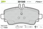 VALEO set placute frana, frana disc VALEO 301549 - centralcar