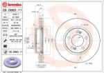 BREMBO Disc frana BREMBO 09. D863.11