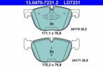 ATE set placute frana, frana disc ATE 13.0470-7231.2 - centralcar