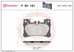 BREMBO set placute frana, frana disc BREMBO P 83 181 - centralcar