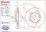 BREMBO Disc frana BREMBO 09. E520.11 - centralcar
