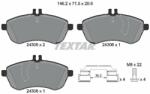TEXTAR set placute frana, frana disc TEXTAR 2430601 - centralcar