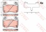 TRW set placute frana, frana disc TRW GDB2254 - centralcar