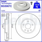 DELPHI Disc frana DELPHI BG5067C - centralcar