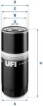 UFI Filtru ulei UFI 23.144. 00