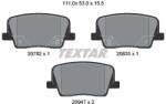 TEXTAR set placute frana, frana disc TEXTAR 2078201 - centralcar
