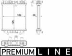 MAHLE Radiator, racire motor MAHLE CR 1966 000P