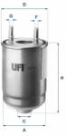 UFI filtru combustibil UFI 24.187. 00