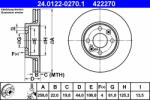 ATE Disc frana ATE 24.0122-0270.1 - centralcar