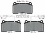 TEXTAR set placute frana, frana disc TEXTAR 2309201 - centralcar