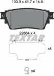 TEXTAR set placute frana, frana disc TEXTAR 2286401 - centralcar