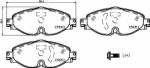 BREMBO set placute frana, frana disc BREMBO P 85 147X