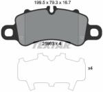 TEXTAR set placute frana, frana disc TEXTAR 2598301 - centralcar