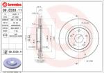 BREMBO Disc frana BREMBO 09. E533.11 - centralcar