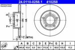 ATE Disc frana ATE 24.0110-0258.1 - centralcar