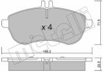 METELLI set placute frana, frana disc METELLI 22-0665-0