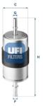 UFI filtru combustibil UFI 31.944. 00