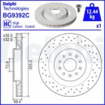 DELPHI Disc frana DELPHI BG9392C - centralcar