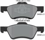 TEXTAR set placute frana, frana disc TEXTAR 2443901 - centralcar