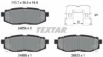 TEXTAR set placute frana, frana disc TEXTAR 2485401 - centralcar