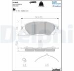 DELPHI set placute frana, frana disc DELPHI LP3815 - centralcar