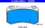ATE set placute frana, frana disc ATE 13.0460-4998.2 - centralcar
