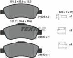 TEXTAR set placute frana, frana disc TEXTAR 2463801 - centralcar