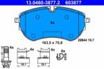 ATE set placute frana, frana disc ATE 13.0460-3877.2 - centralcar