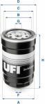 UFI filtru combustibil UFI 24.443. 00