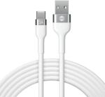 Forever Cablu incarcare si transfer de date Forever Flexible, USB la USB-C, 1.0 m, 100W, 3A, alb (GSM115419)