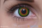 MAXVUE VISION Crazy Mad Hatter (2 lentile), lentile de contact lunare - fără dioptrie (EYECLMHAT)