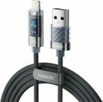 Toocki TXCLZX0G-01 USB-A apa - Lightning apa Adat és töltő kábel - Szürke (1m) (TXCLZX0G-01)