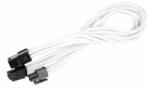 SilverStone Cablu prelungitor Silverstone 8-pini EPS la 8-pini (4+4) EPS12V, 30cm, White, PP07-EPS8W