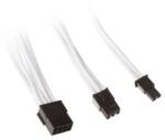 SilverStone Cablu prelungitor Silverstone 8-pini (6+2-pini) PCIe, 25cm, White, SST-PP07-PCIW