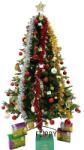  Set brad artificial de Craciun si elemente decorative, decorat cu conuri pin rosii, inaltime 210 cm, diametru 137 cm, 1172 ramuri, Flippy, verde, suport metalic inclus (113071)