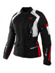 RSA EXO 2 női motoros kabát fekete-szürke-piros