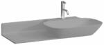 Laufen INO Ráépíthető mosdó, pult bal oldalon, túlfolyónyílás nélkül, egy csaplyukkal, Graphite matt H8133017581111 (H8133017581111)