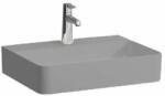 Laufen VAL Mosdótál, alsó felülete csiszolt, túlfolyónyílás nélkül, egy csaplyukkal, Graphite matt H8162827581111 (H8162827581111)