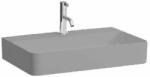 Laufen VAL Mosdótál, alsó felülete csiszolt, túlfolyónyílás nélkül, egy csaplyukkal, Graphite matt H8162847581111 (H8162847581111)
