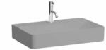 Laufen VAL Mosdótál, alsó felülete csiszolt, túlfolyónyílás nélkül, egy csaplyukkal, Graphite matt H8162857581111 (H8162857581111)