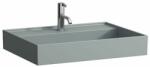 Laufen Kartell LAUFEN Mosdótál, alsó felülete csiszolt, túlfolyónyílás nélkül, egy csaplyukkal, Graphite matt H8163367581111 (H8163367581111)