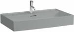 Laufen Kartell LAUFEN Mosdótál, alsó felülete csiszolt, túlfolyónyílás nélkül, egy csaplyukkal, Matt szürke H8163367591111 (H8163367591111)