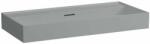 Laufen Kartell LAUFEN Mosdótál, alsó felülete csiszolt, csaplyuk nélkül, Graphite matt H8163377581091 (H8163377581091)