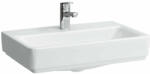 Laufen PRO S Mosdótál, alsó felülete csiszolt, egy csaplyukkal, túlfolyónyílás nélkül, túlfolyócsatorna nyílása nélkül a lefolyószelepben, Fehér LCC Active bevonattal H817958A001561 (H817958A001561)
