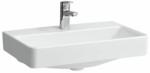 Laufen PRO S Mosdótál, alsó felülete csiszolt, egy csaplyukkal, túlfolyónyílás nélkül, túlfolyócsatorna nyílása nélkül a lefolyószelepben, Fehér LCC Active bevonattal H817959A001561 (H817959A001561)