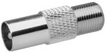 EMOS Conector adaptor mufe F mama - IEC tata, 10 buc 70620 (1807200500)