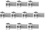 EMOS Conector F mufe pentru cablu coaxial CB50, CB100 (tata), 10 bucăți 70609