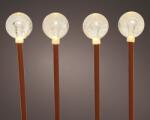 Lumineo LED stake light gömb alakú melegfényű LED, leszúrható, elemes 4 db