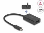 Delock Adaptor Displayport la USB type C (DP Alt Mode) 4K60Hz PD 85W M-T, Delock 61059 (61059)
