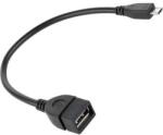  Cablu OTG, USB A mama-micro USB tata, 20cm, L100622